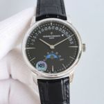 Swiss Copy Vacheron Constantin moonphase watch Patrimony Black Dial 41mm